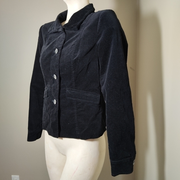 MICHAEL Michael Kors Black Velour Jacket XS - Picture 2 of 7